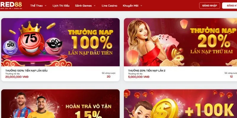 Khuyến mãi Red88